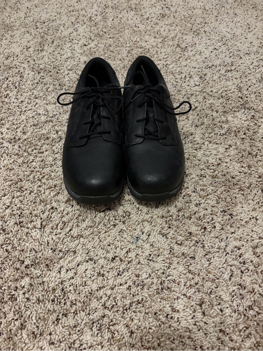 Red Wing Shoes Men's Safety Toe Black Leather Lace-Up Sneakers